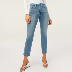 NWT Good American Good Straight Blue Jeans 26